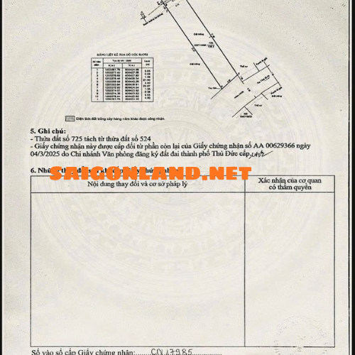 Bán đất hẻm 1047 Tỉnh lộ 43, Phường Tam Bình, TP. Hồ Chí Minh - 139m² giá 6,16 tỷ