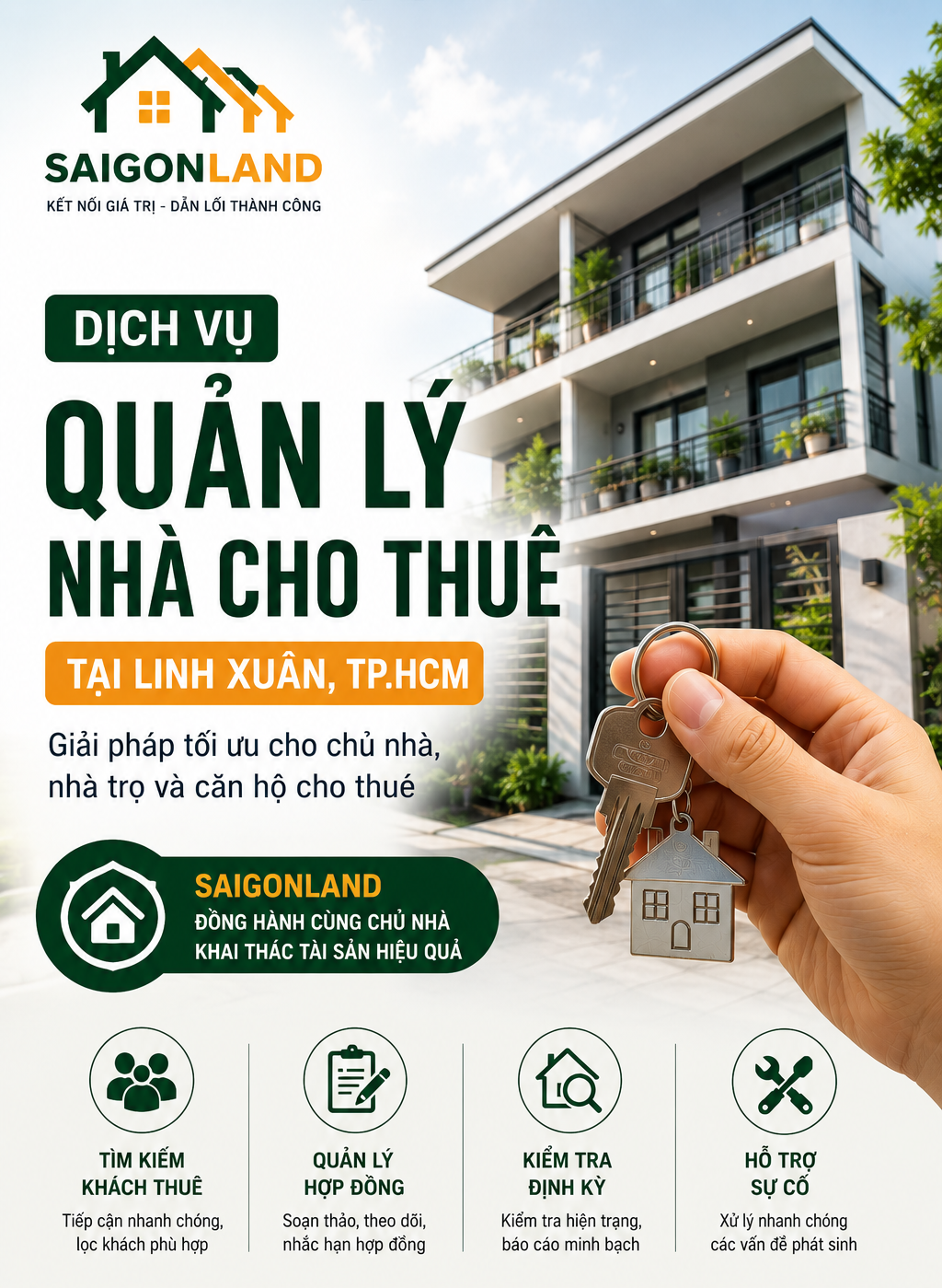 Dịch Vụ Quản Lý Nhà Cho Thuê Tại Linh Xuân TP.HCM