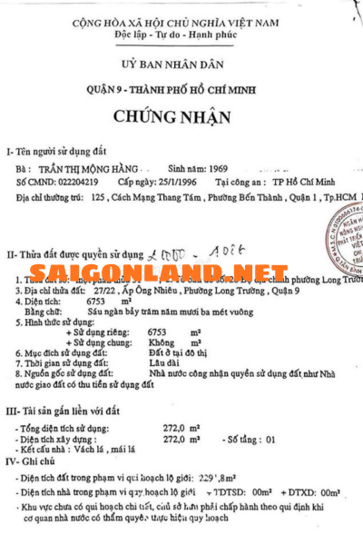 Bán 6.753m² Đất Đường Nguyễn Duy Trinh, Long Trường, TP. Thủ Đức – Mặt Sông, Đất Ở Đô Thị, Giá 188 Tỷ